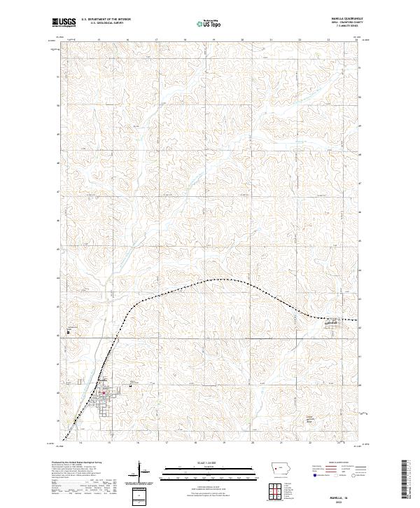 Manilla 2022 topographic map thumbnail