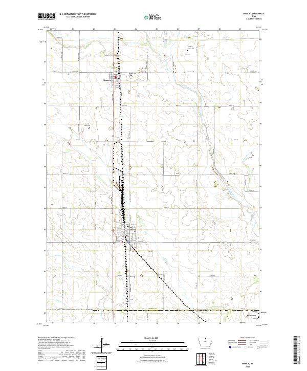 Manly 2022 topographic map thumbnail