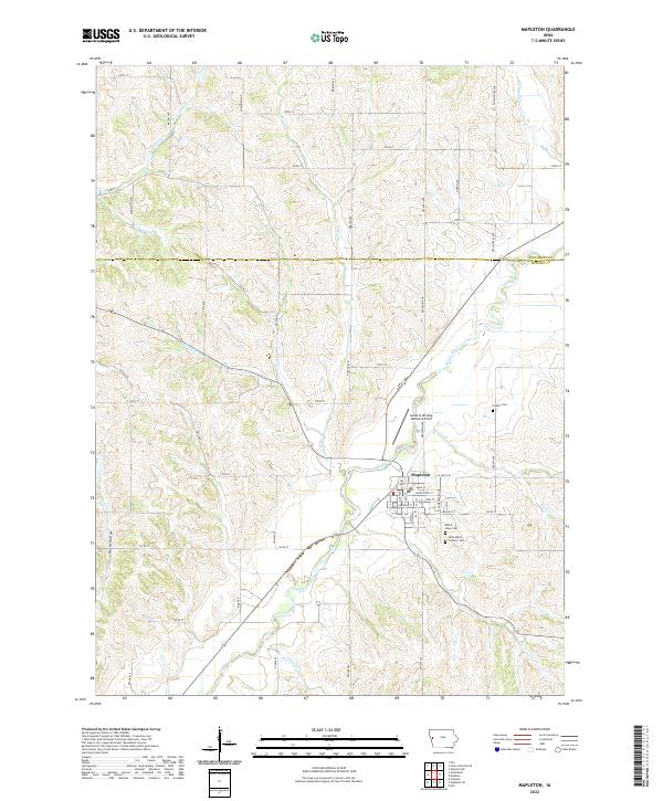 Mapleton 2022 topographic map thumbnail