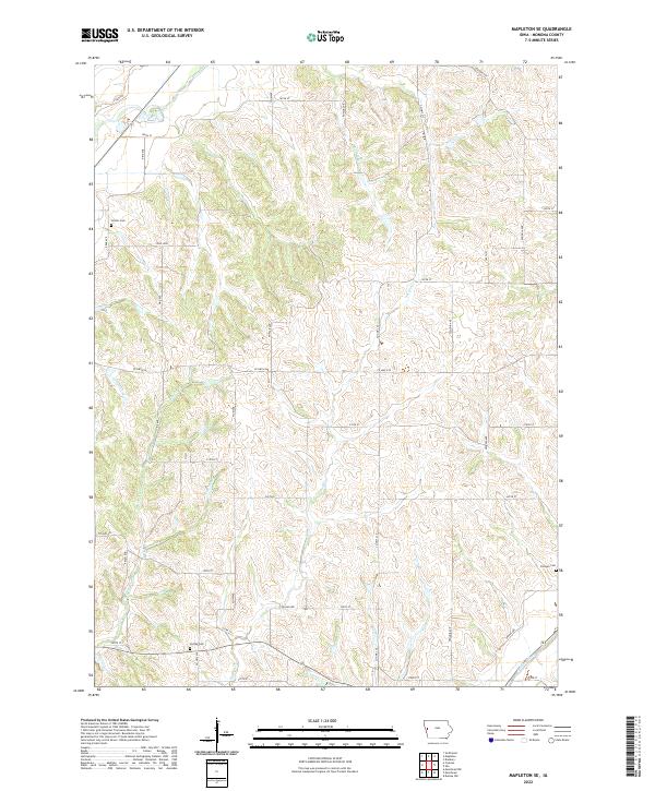 Mapleton SE 2022 topographic map thumbnail