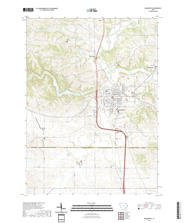 Maquoketa topographic map thumbnail