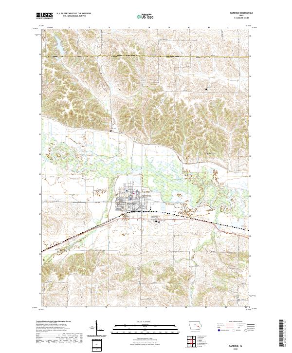 Marengo 2022 topographic map thumbnail