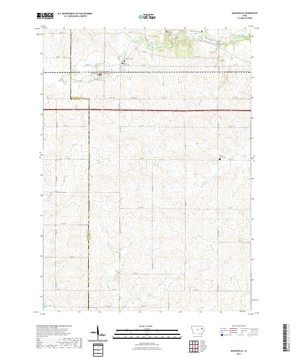 Masonville 2022 topographic map thumbnail