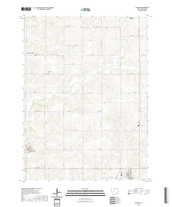 Massena 2022 topographic map thumbnail