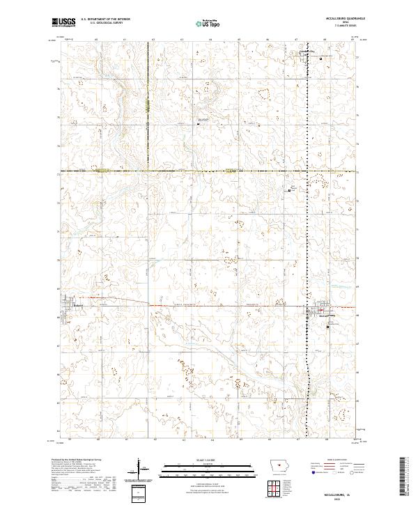 McCallsburg topographic map thumbnail