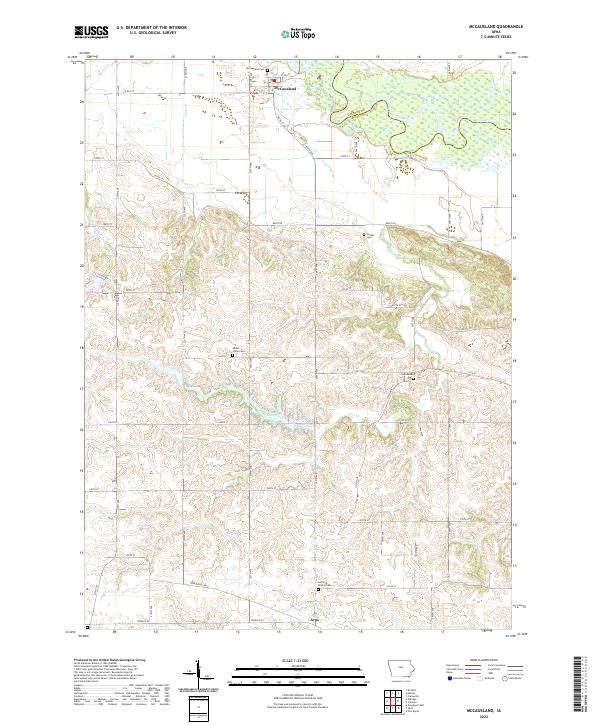 McCausland topographic map thumbnail