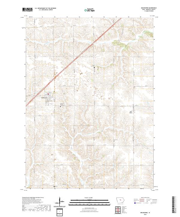 Melbourne topographic map thumbnail