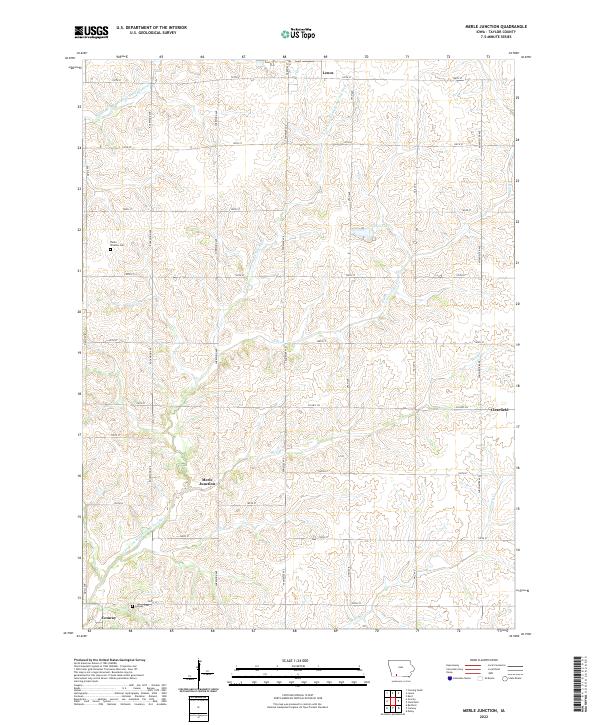 Merle Junction 2022 topographic map thumbnail