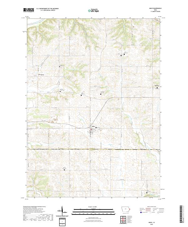 Miles 2022 topographic map thumbnail