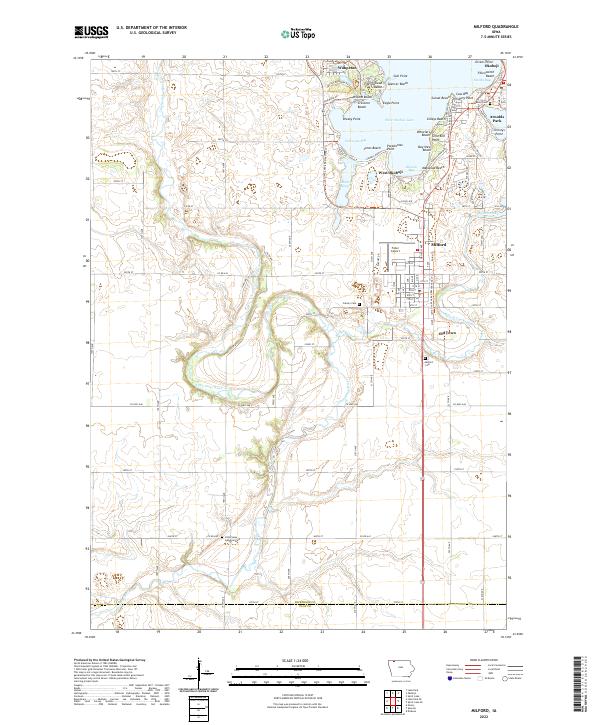 Milford topographic map thumbnail