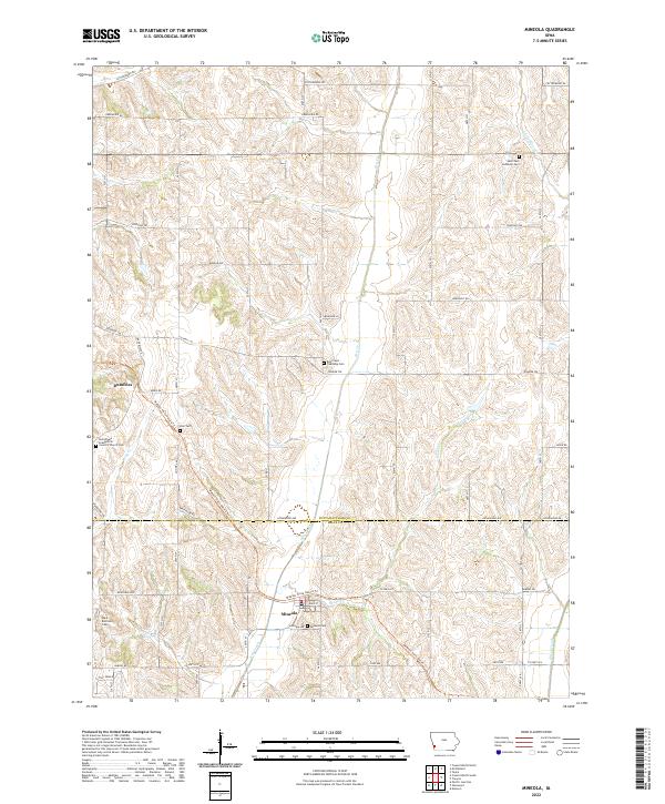 Mineola 2022 topographic map thumbnail