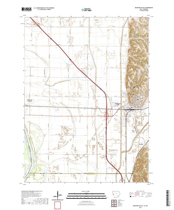 Missouri Valley topographic map thumbnail