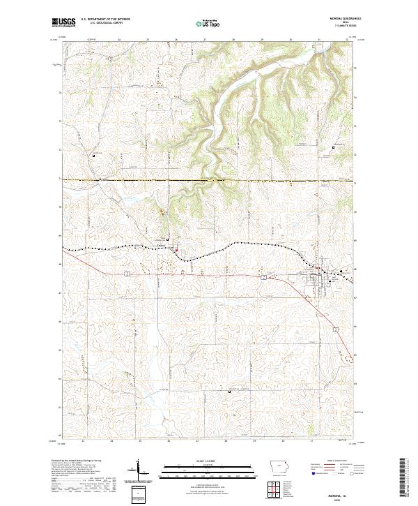 Monona topographic map thumbnail