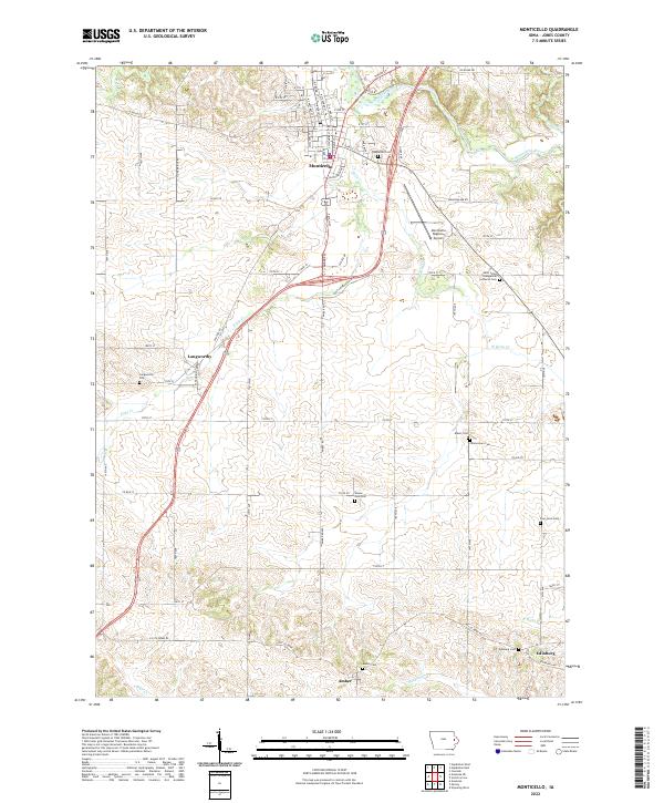 Monticello 2022 topographic map thumbnail