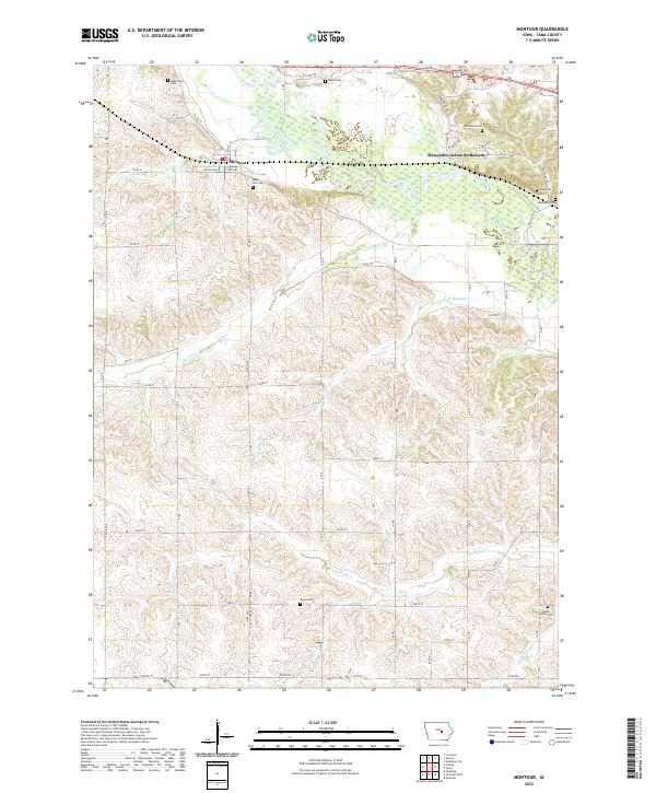 Montour 2022 topographic map thumbnail
