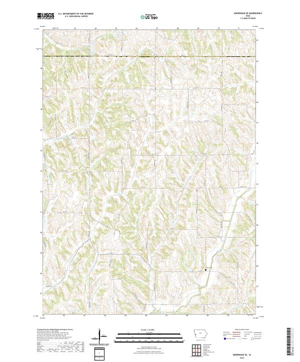 Moorhead SE 2022 topographic map thumbnail