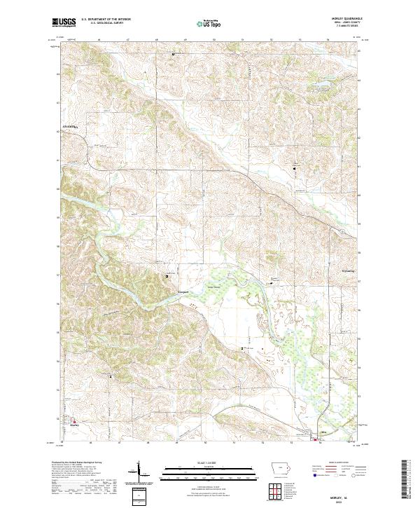 Morley topographic map thumbnail