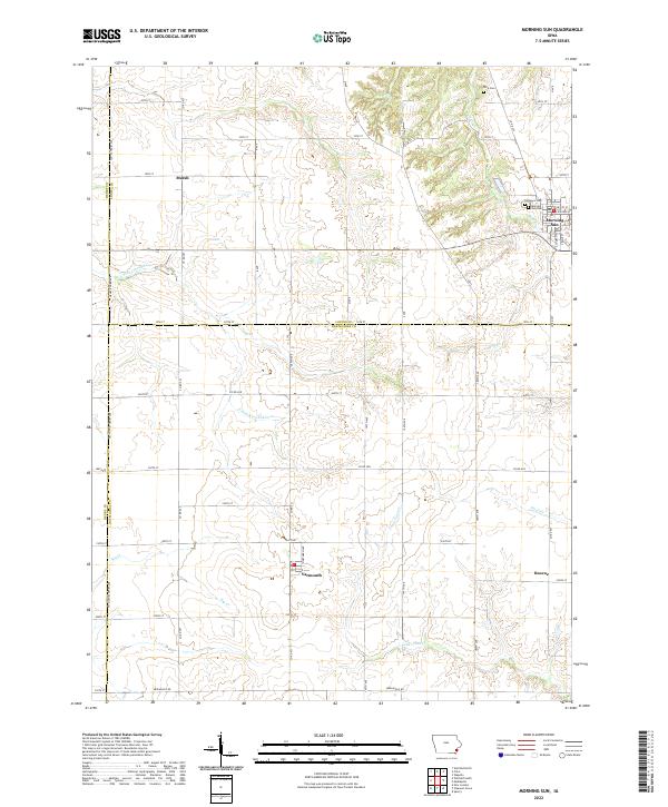 Morning Sun topographic map thumbnail