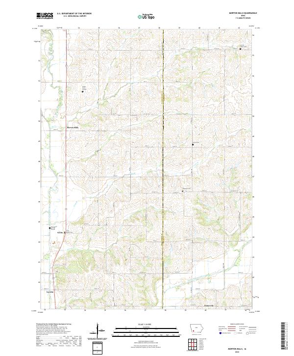 Morton Mills 2022 topographic map thumbnail