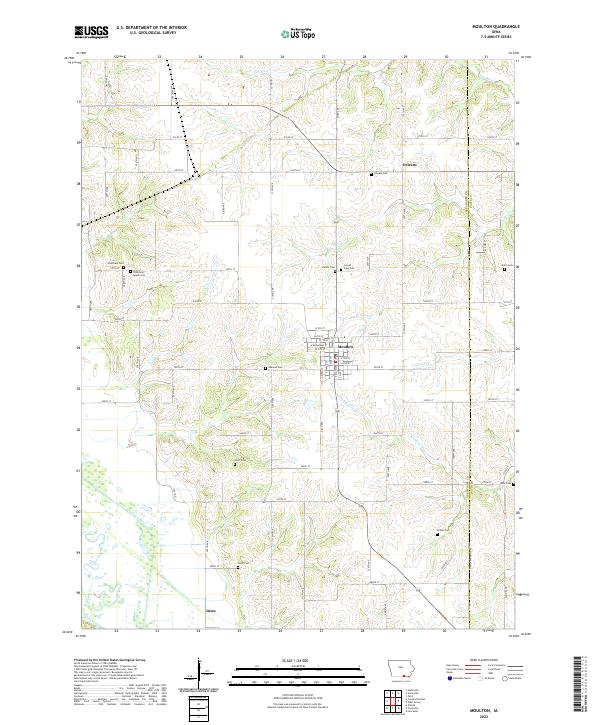 Moulton topographic map thumbnail