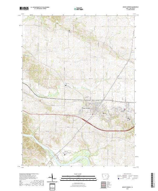 Mount Vernon 2022 topographic map thumbnail