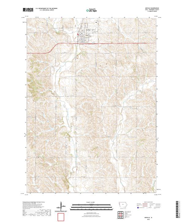 Moville 2022 topographic map thumbnail