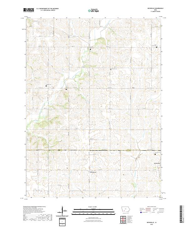 Nevinville 2022 topographic map thumbnail