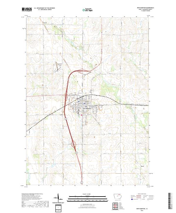 New Hampton topographic map thumbnail
