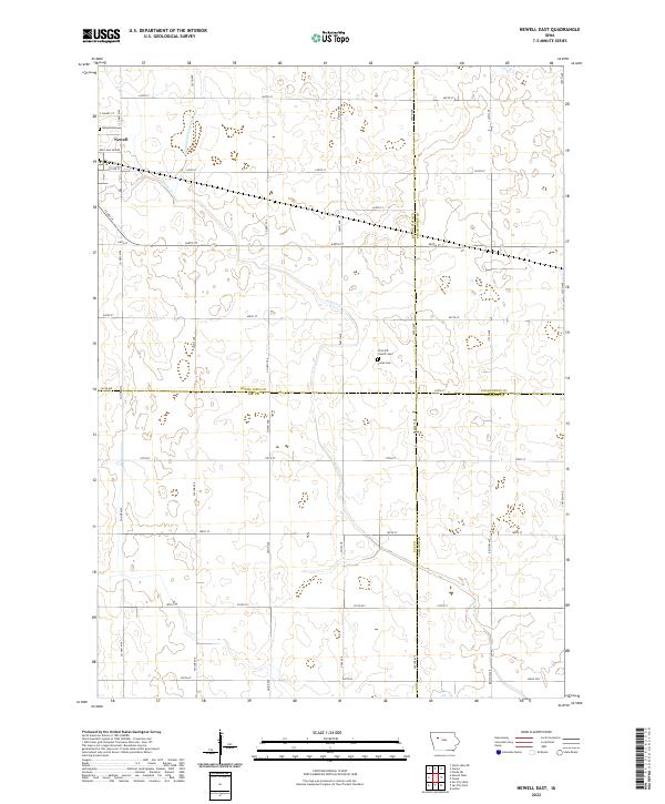 Newell East topographic map thumbnail