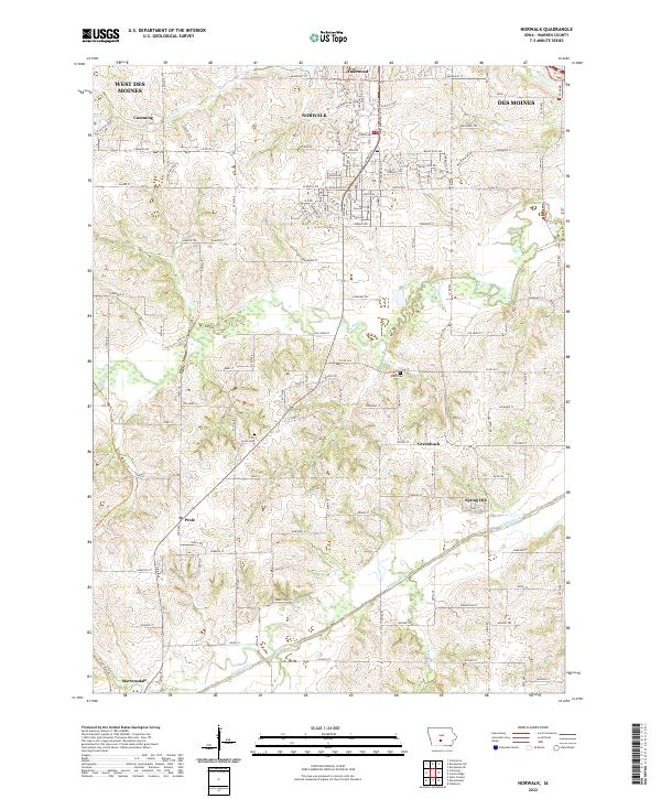 Norwalk 2022 topographic map thumbnail