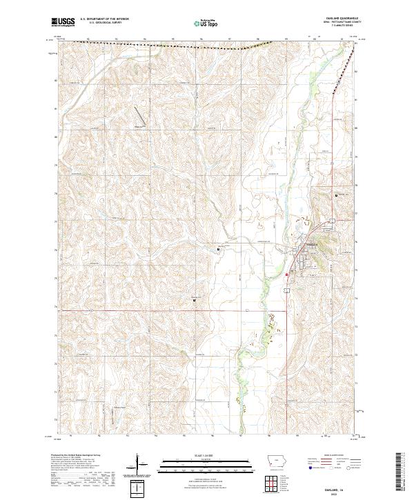 Oakland topographic map thumbnail