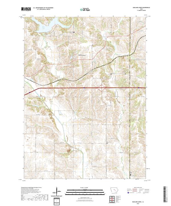 Oakland Acres topographic map thumbnail