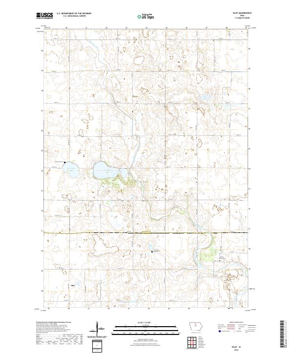 Olaf topographic map thumbnail