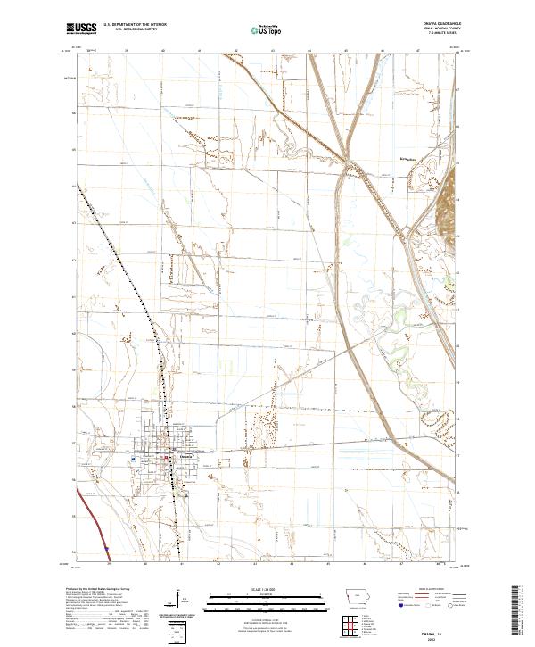 Onawa topographic map thumbnail