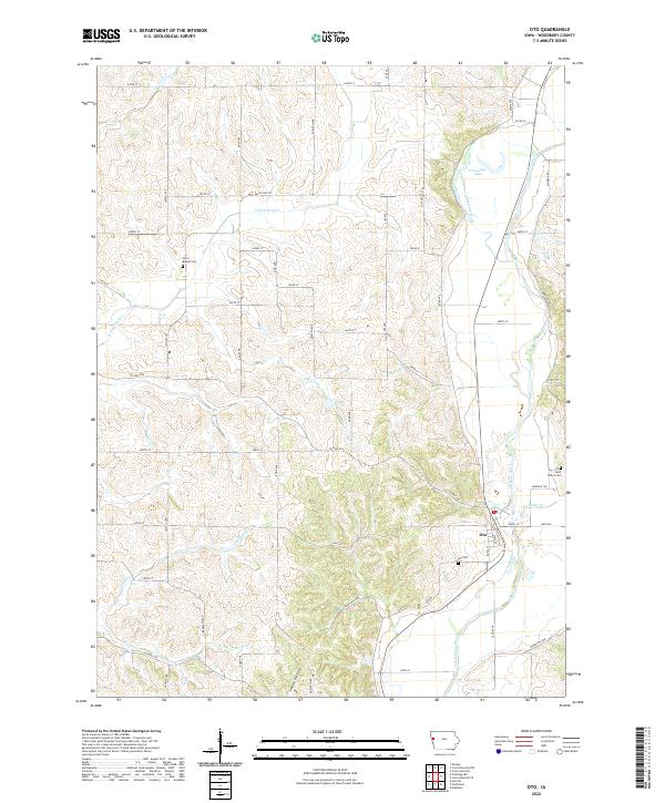 Oto topographic map thumbnail