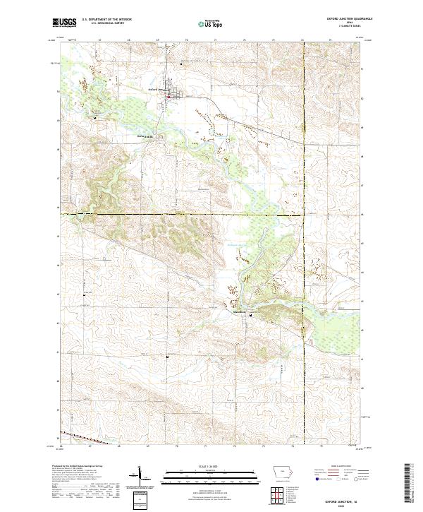 Oxford Junction topographic map thumbnail