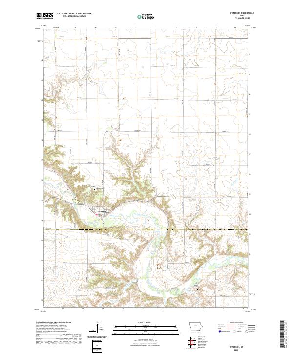 Peterson topographic map thumbnail