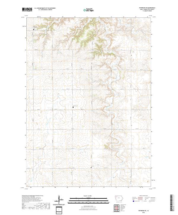 Peterson SE 2022 topographic map thumbnail