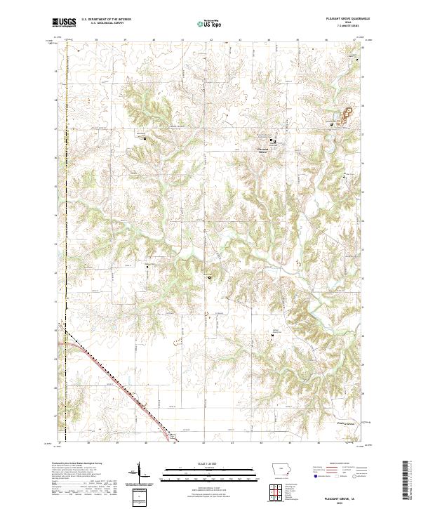 Pleasant Grove 2022 topographic map thumbnail