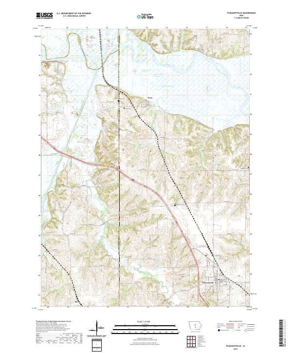 Pleasantville topographic map thumbnail
