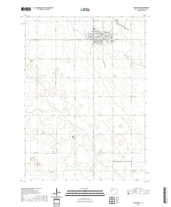 Pocahontas 2022 topographic map thumbnail