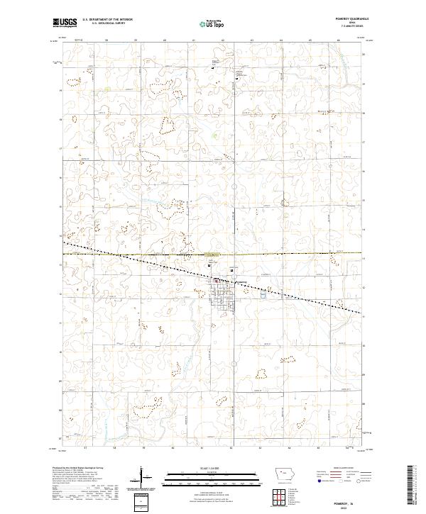 Pomeroy topographic map thumbnail