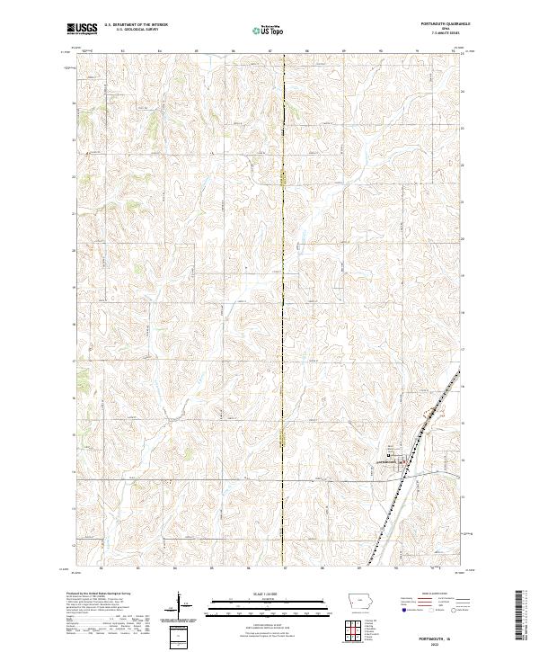 Portsmouth topographic map thumbnail