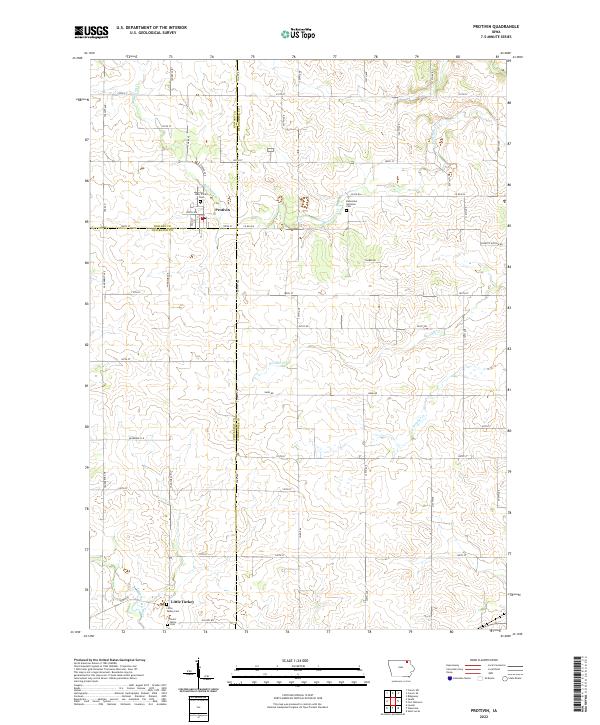 Protivin topographic map thumbnail
