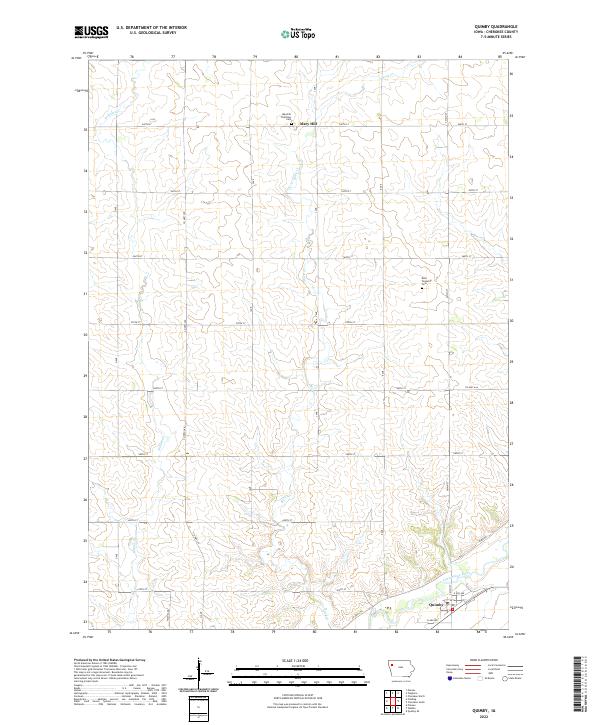 Quimby topographic map thumbnail