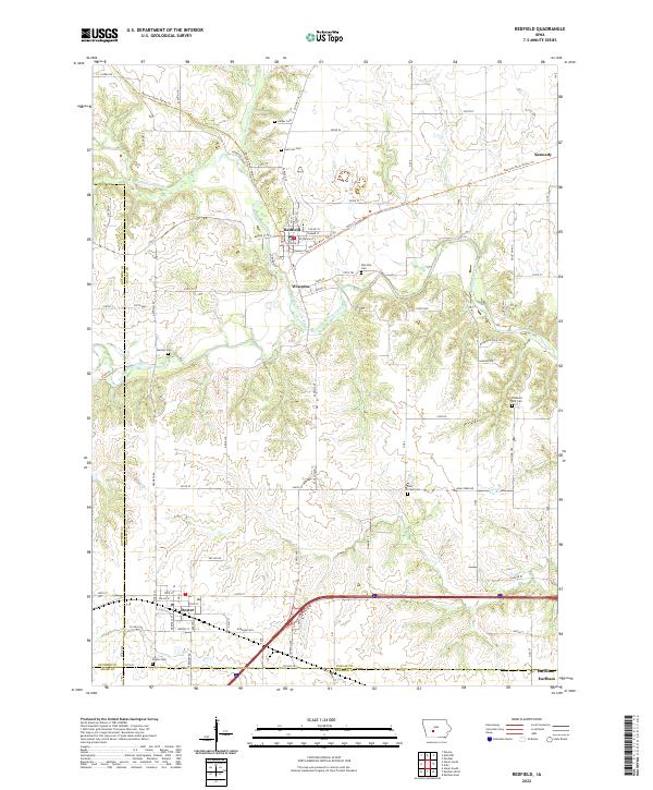 Redfield 2022 topographic map thumbnail