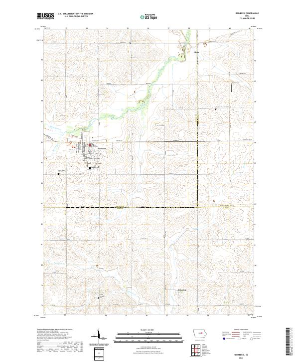 Reinbeck topographic map thumbnail
