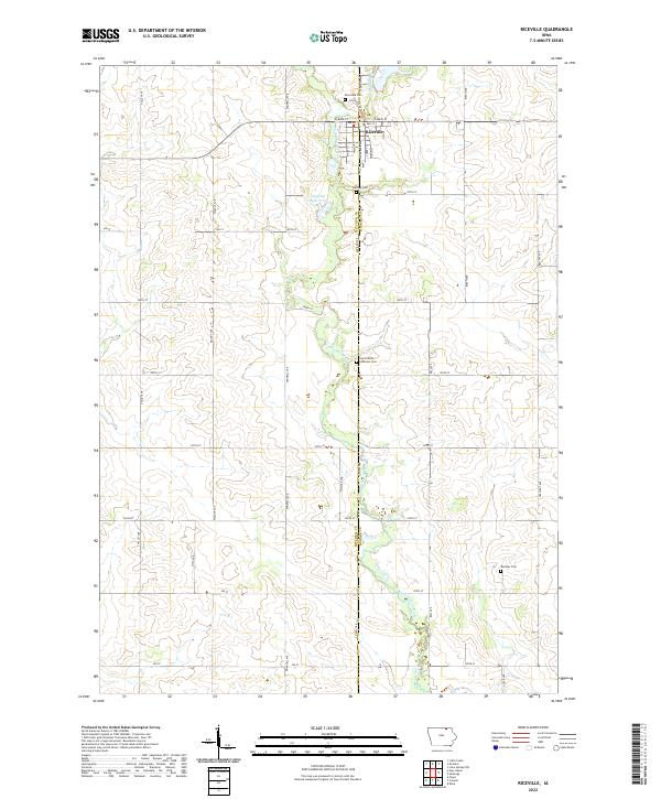 Riceville 2022 topographic map thumbnail