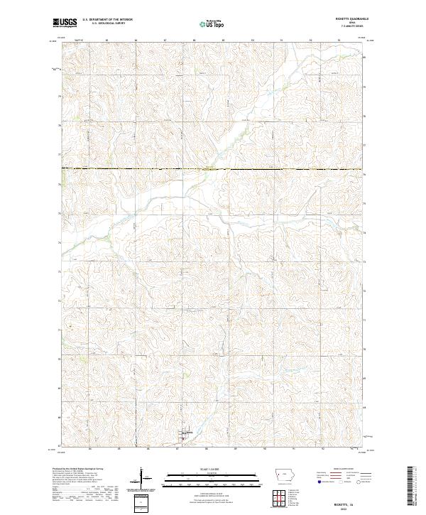 Ricketts topographic map thumbnail
