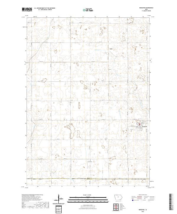 Ringsted topographic map thumbnail